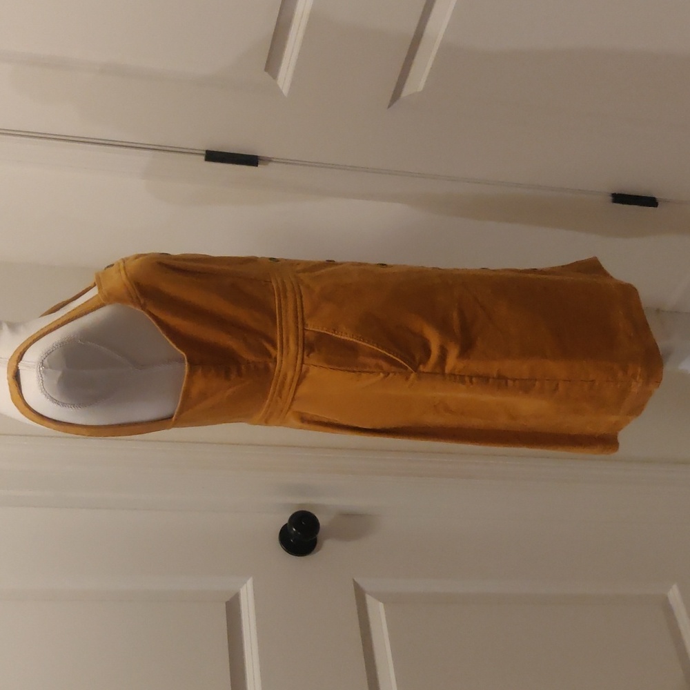 J.Crew | mustard cotton corduroy button down dress. Size 6. Academia school girl - Picture 6 of 8